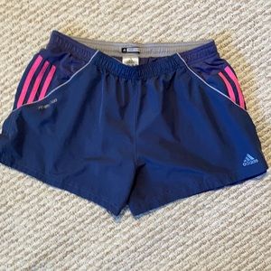 Adidas Running shorts - Size Small/Medium Blue/gray color.